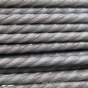 7mm PC Steel Strand Wire Rod Untuk Prestressing